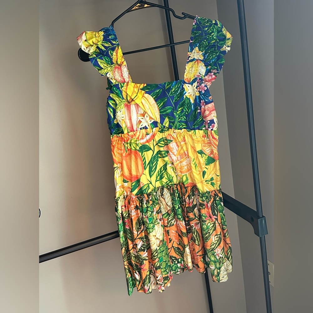 Farm Rio Tropical Print Mini Dress